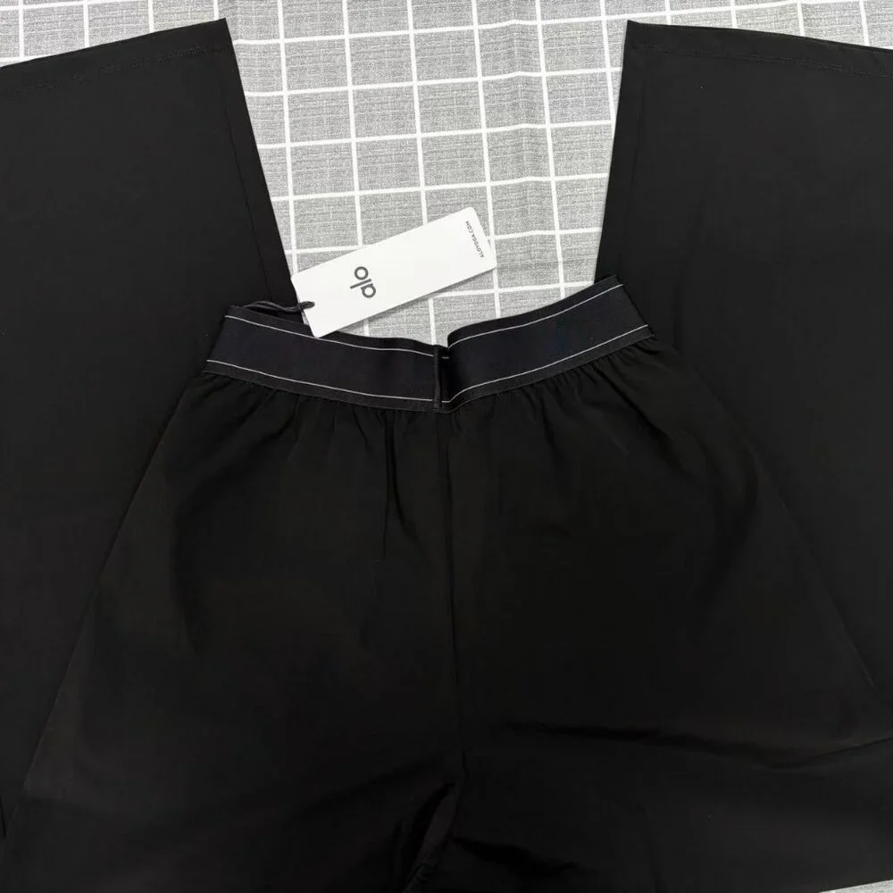 ✨ALO Yoga Black Yoga Trousers, Regular 🔥Size30 Inches - Picture 3 of 7